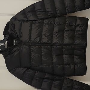 TNA Black Fuzzy Puff Jacket